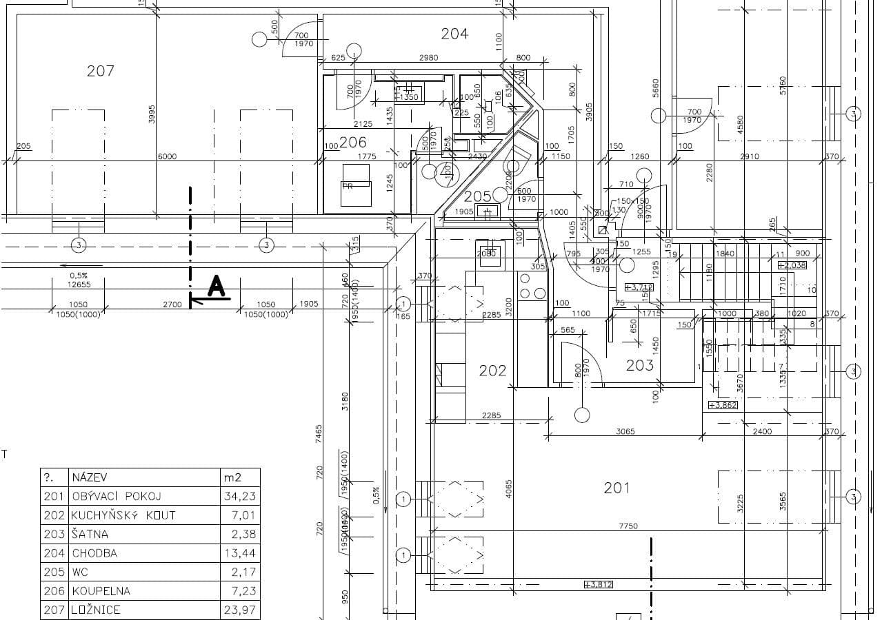 Pronájem bytu 2+kk 76 m², K Tuchoměřicům, Praha, Praha Pronájem bytu 2+kk 76 m², K Tuchoměřicům, Praha, Praha