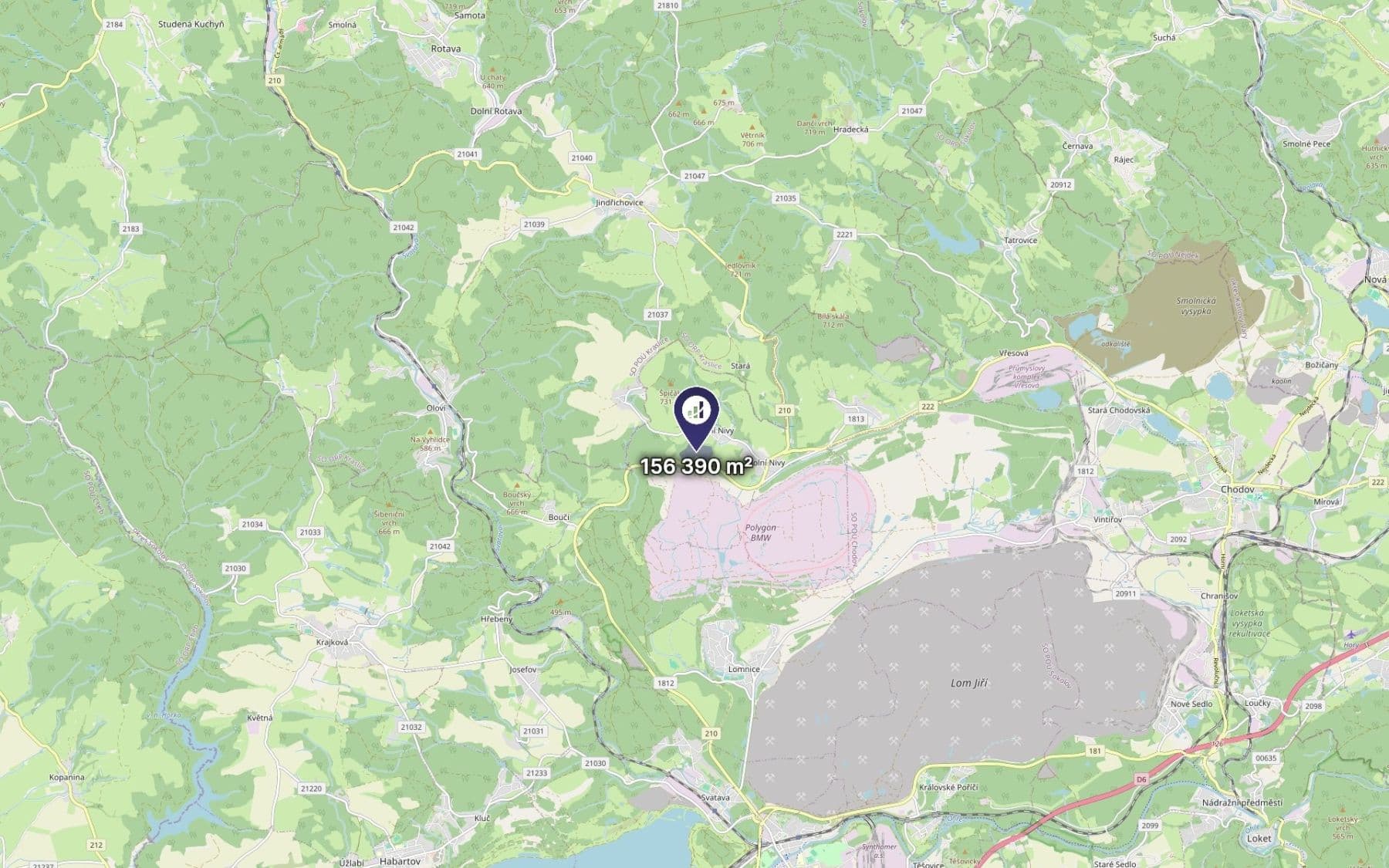 Prodej pozemku 156.390 m², Dolní Nivy, Karlovarský kraj Prodej pozemku 156.390 m², Dolní Nivy, Karlovarský kraj