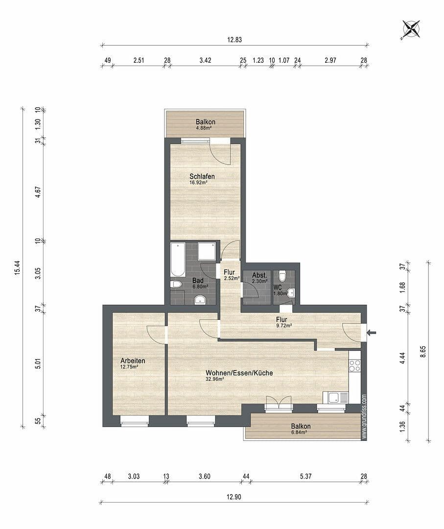 Prodej bytu 3+kk 91 m², Bad Reichenhall, Bavorsko Prodej bytu 3+kk 91 m², Bad Reichenhall, Bavorsko