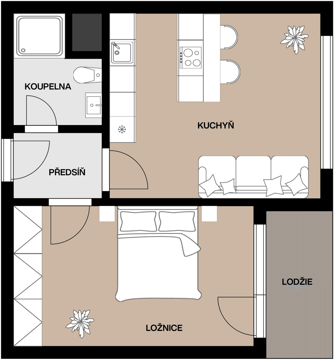Prodej bytu 2+kk 41 m², Na Jílech, Česká Lípa, Liberecký kraj Prodej bytu 2+kk 41 m², Na Jílech, Česká Lípa, Liberecký kraj