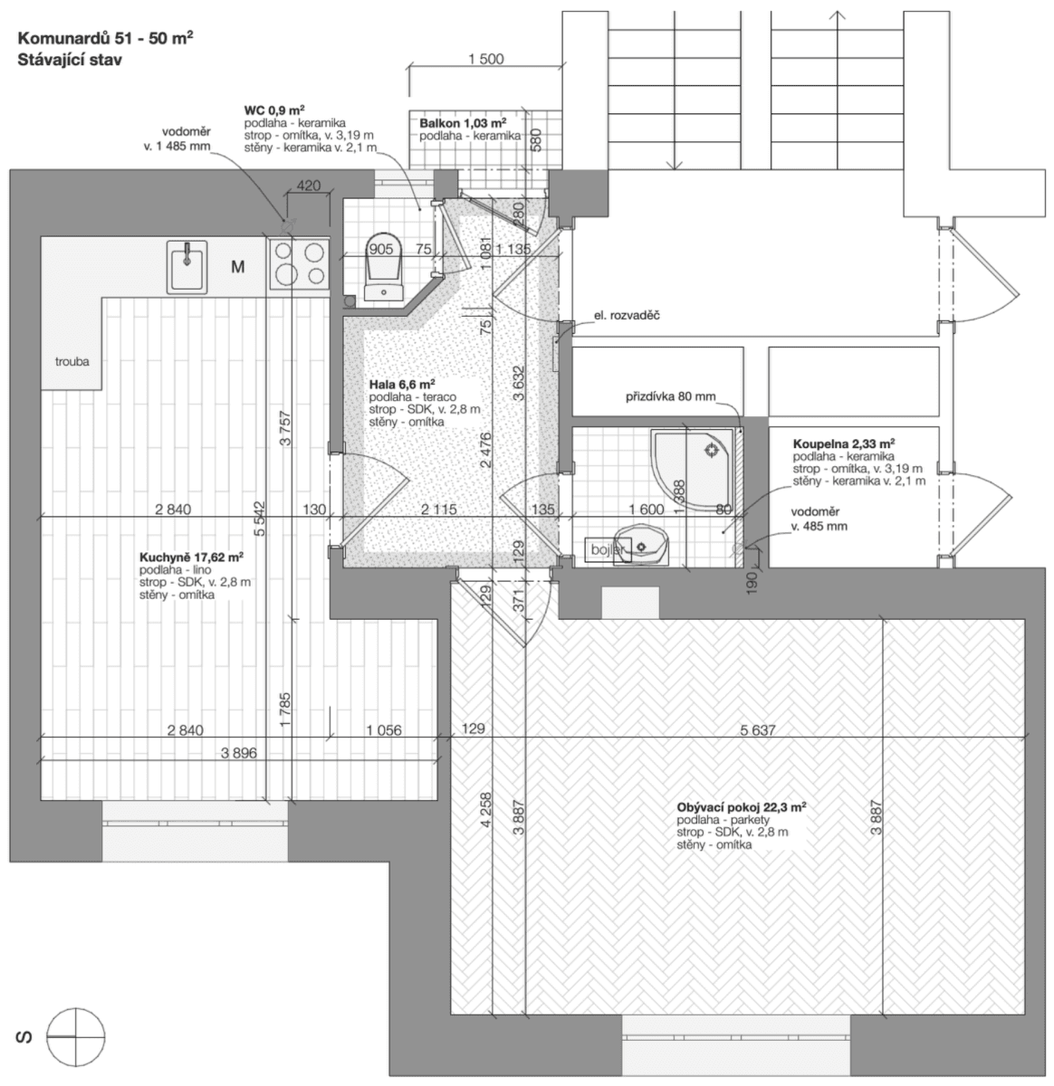 Prodej bytu 2+kk 50 m², Komunardů, Praha, Praha Prodej bytu 2+kk 50 m², Komunardů, Praha, Praha