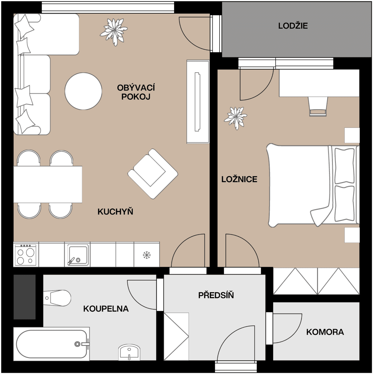 Prodej bytu 2+kk 47 m², Oty Bubeníčka, Praha, Praha Prodej bytu 2+kk 47 m², Oty Bubeníčka, Praha, Praha