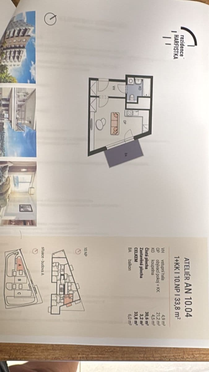 Pronájem bytu 1+kk 35 m², Čerpadlová, Praha, Praha Pronájem bytu 1+kk 35 m², Čerpadlová, Praha, Praha