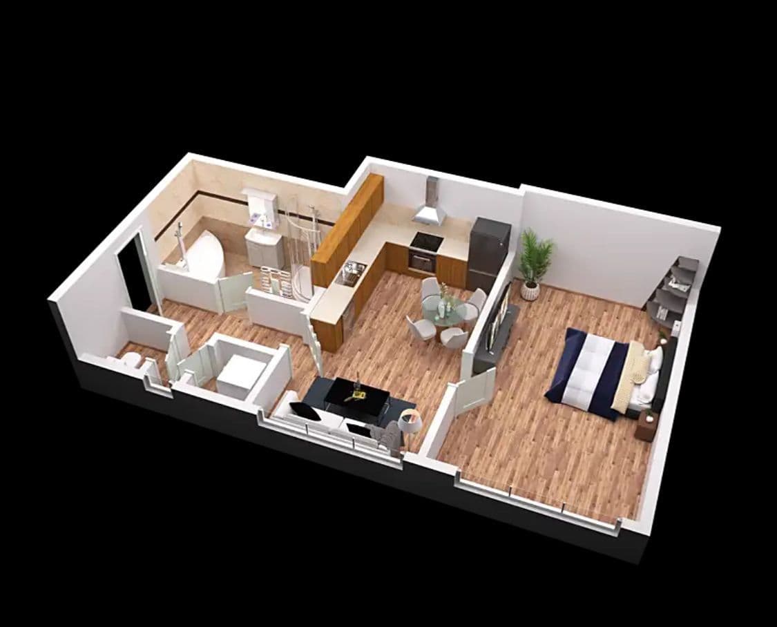 Pronájem bytu 2+kk 51 m², Na Rokytce, Praha, Praha Pronájem bytu 2+kk 51 m², Na Rokytce, Praha, Praha