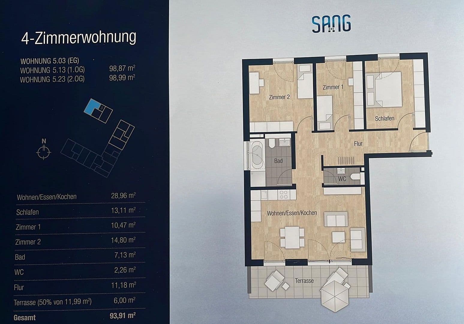 Pronájem bytu 4+1 94 m², Rosbach v. d. Höhe, Hessen Pronájem bytu 4+1 94 m², Rosbach v. d. Höhe, Hessen