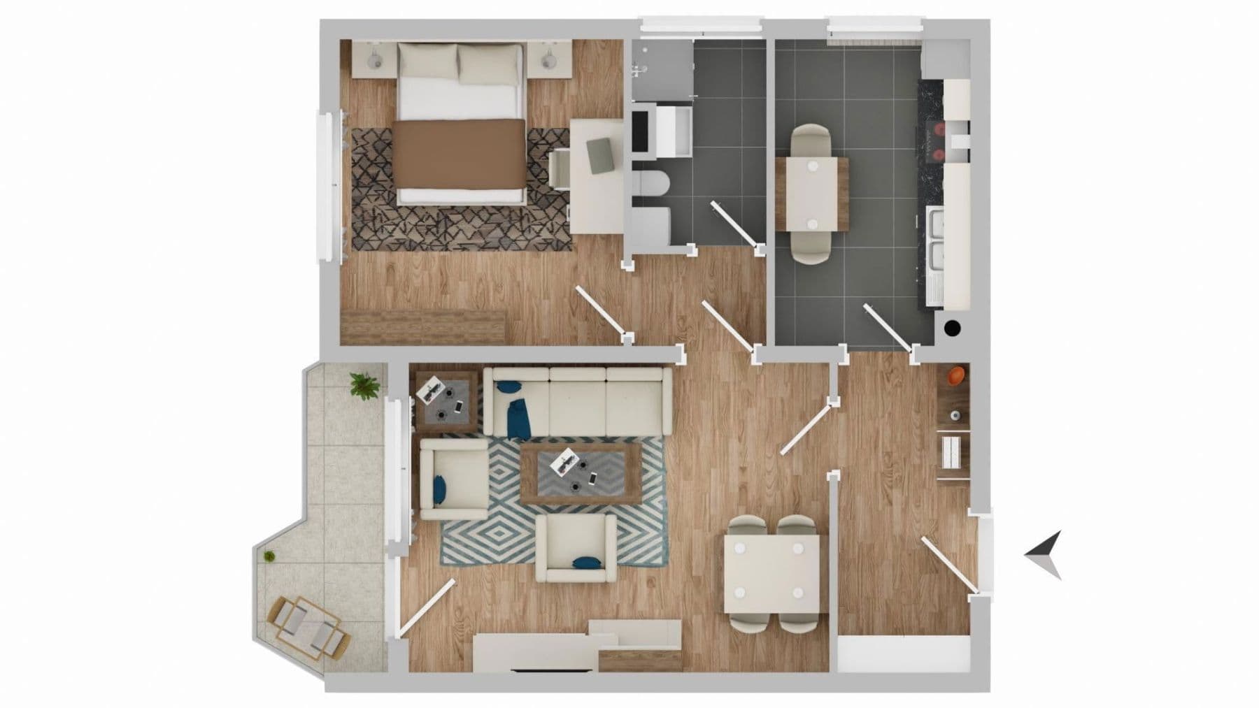 Prodej bytu 2+1 61 m², Wasserlochstücke 34, Kaiserslautern, Porýní-Falc Prodej bytu 2+1 61 m², Wasserlochstücke 34, Kaiserslautern, Porýní-Falc