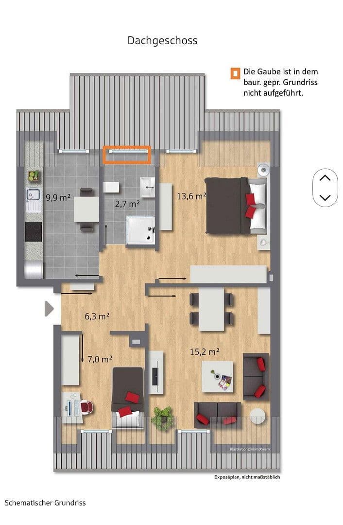 Pronájem bytu 2+kk 54 m², Essen, Severní Porýní-Vestfálsko Pronájem bytu 2+kk 54 m², Essen, Severní Porýní-Vestfálsko