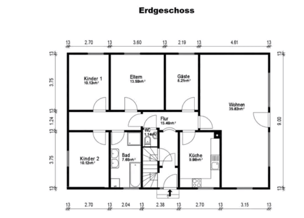 Prodej domu 186 m², pozemek 769 m², Weyhe, Dolní Sasko Prodej domu 186 m², pozemek 769 m², Weyhe, Dolní Sasko