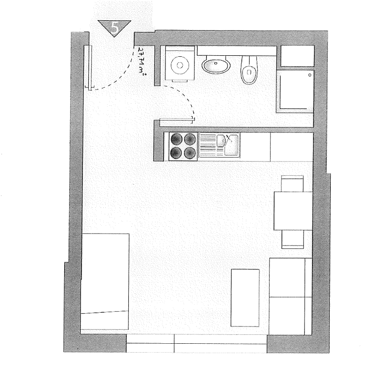 Pronájem bytu 1+1 28 m², Alt-Reinickendorf 54, Berlin, Berlín Pronájem bytu 1+1 28 m², Alt-Reinickendorf 54, Berlin, Berlín