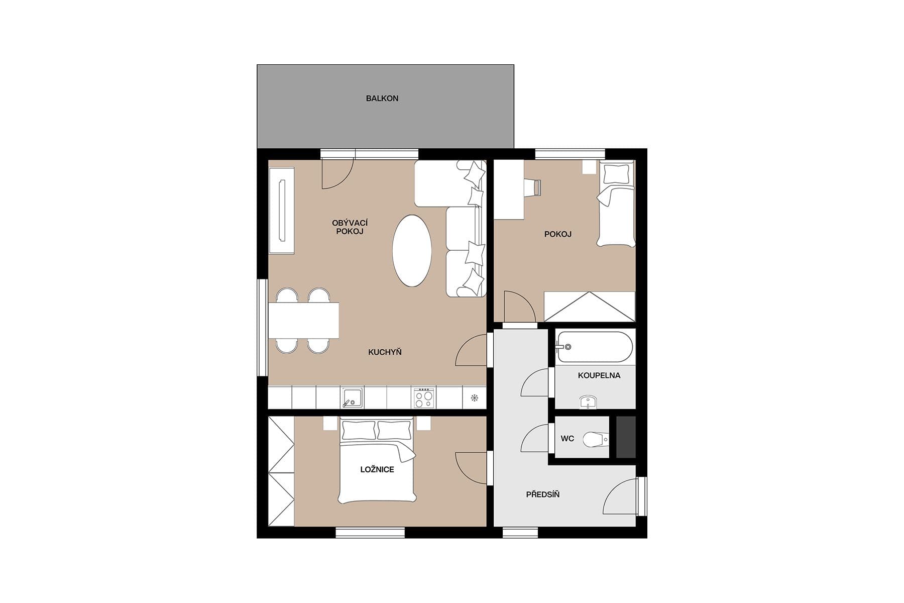 Prodej bytu 3+kk 78 m², Toužimská, Praha, Praha Prodej bytu 3+kk 78 m², Toužimská, Praha, Praha
