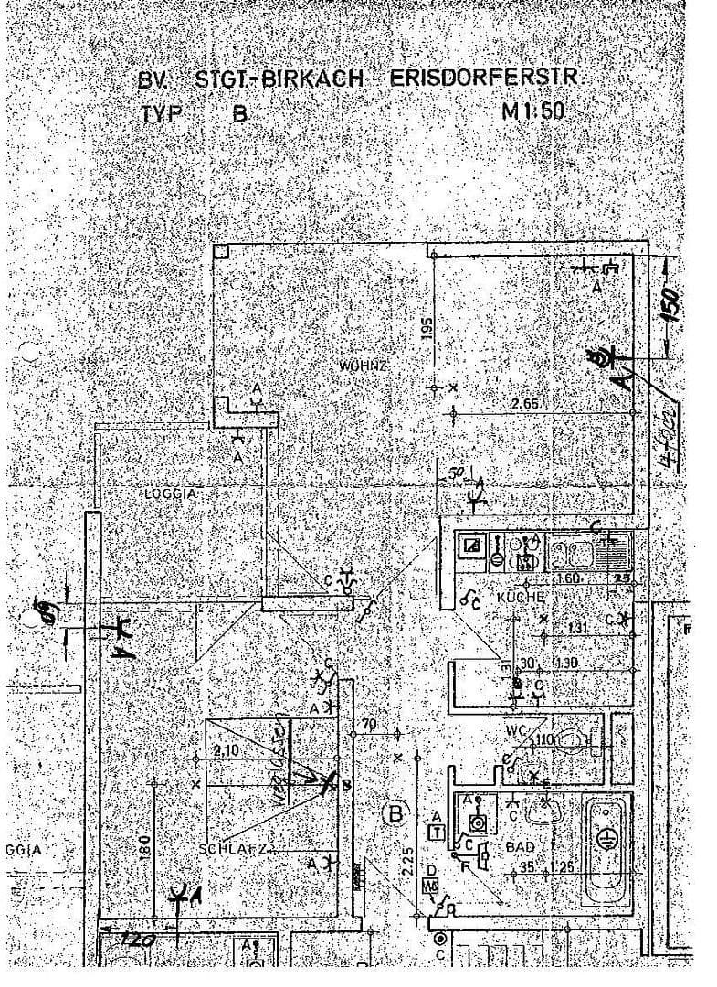 Prodej bytu 2+1 60 m², Erisdorfer Straße 22, Stuttgart, Bádensko-Württembersko Prodej bytu 2+1 60 m², Erisdorfer Straße 22, Stuttgart, Bádensko-Württembersko