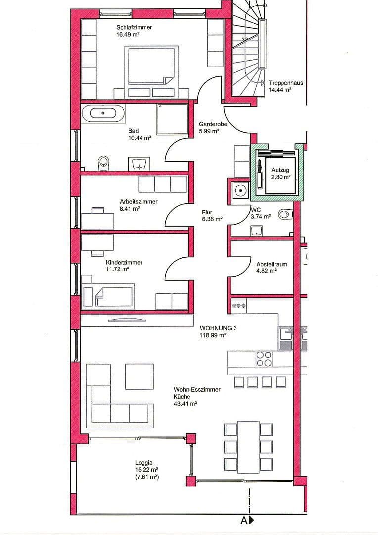 Prodej bytu 4+1 118 m², Aschaffenburg, Bavorsko Prodej bytu 4+1 118 m², Aschaffenburg, Bavorsko