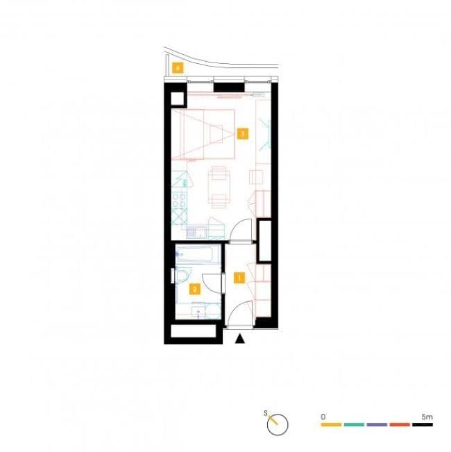 Pronájem bytu 1+kk 30 m², Mukařovského, Praha, Praha Pronájem bytu 1+kk 30 m², Mukařovského, Praha, Praha