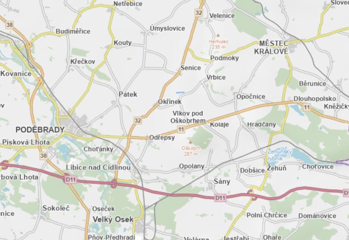 Prodej pozemku 1.251 m², Okřínek, Středočeský kraj Prodej pozemku 1.251 m², Okřínek, Středočeský kraj