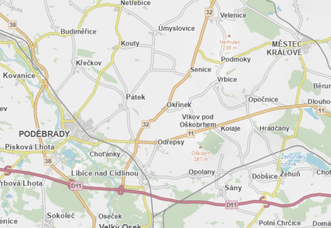 Prodej pozemku 294 m², Okřínek, Středočeský kraj Prodej pozemku 294 m², Okřínek, Středočeský kraj