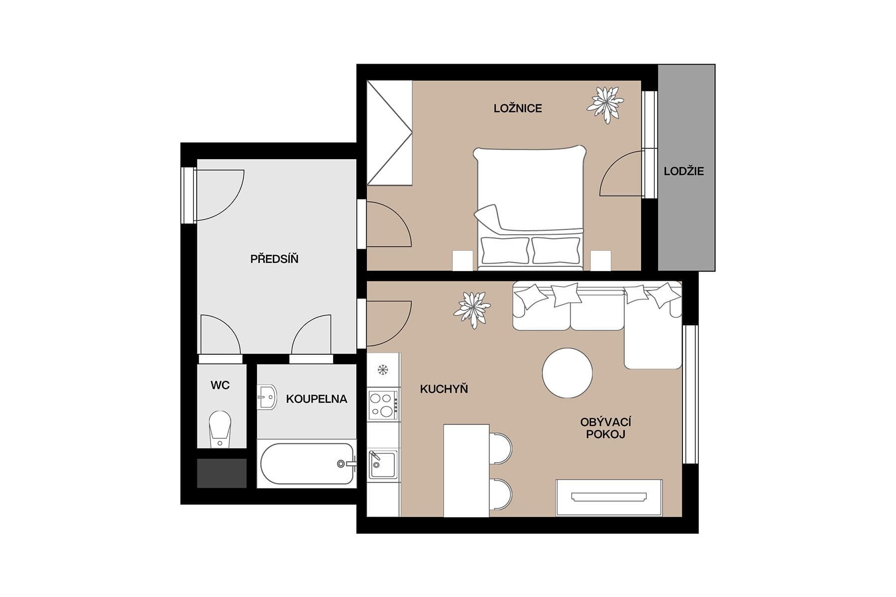 Prodej bytu 2+kk 56 m², Jana Želivského, Praha, Praha Prodej bytu 2+kk 56 m², Jana Želivského, Praha, Praha