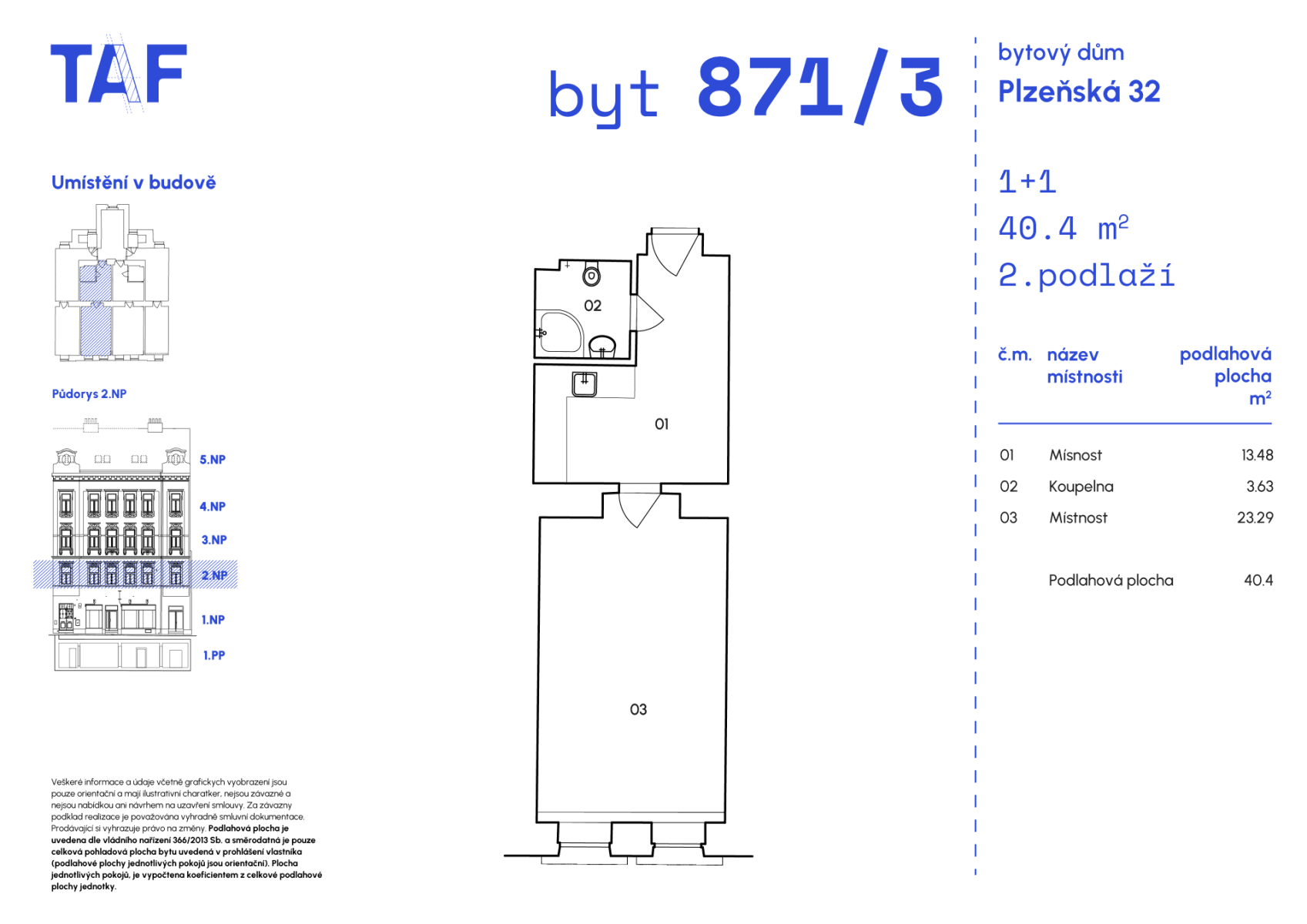Prodej bytu 1+1 40 m², Plzeňská, Praha, Praha Prodej bytu 1+1 40 m², Plzeňská, Praha, Praha