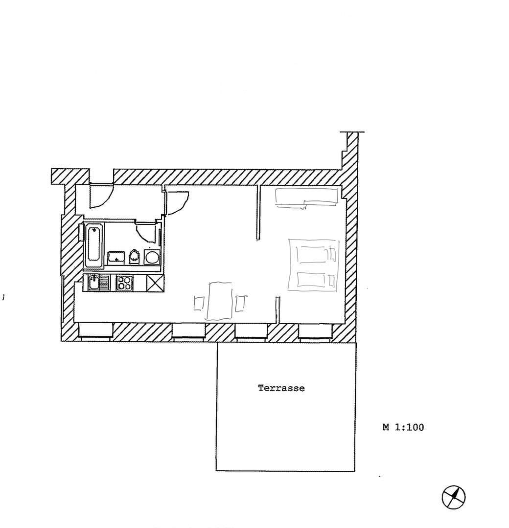 Pronájem bytu 2+1 55 m², Ebelingstr.4, berlin, Berlín Pronájem bytu 2+1 55 m², Ebelingstr.4, berlin, Berlín