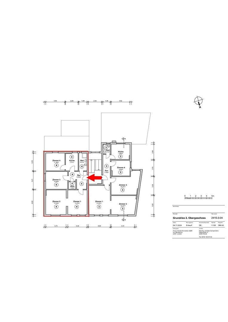 Prodej bytu 4+1 80 m², Wedel, Šlesvicko-Holštýnsko Prodej bytu 4+1 80 m², Wedel, Šlesvicko-Holštýnsko