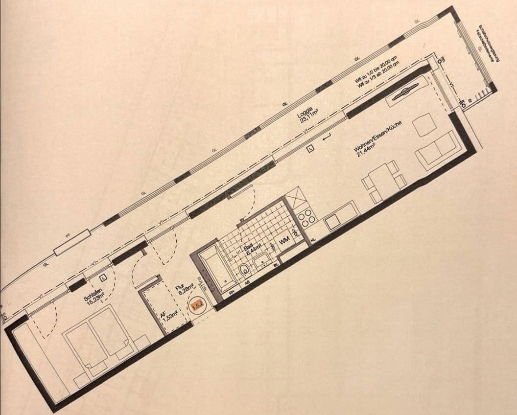 Pronájem bytu 2+1 62 m², Hermine-von-Parish-Straße 43, München - Neupasing, Bavorsko Pronájem bytu 2+1 62 m², Hermine-von-Parish-Straße 43, München - Neupasing, Bavorsko