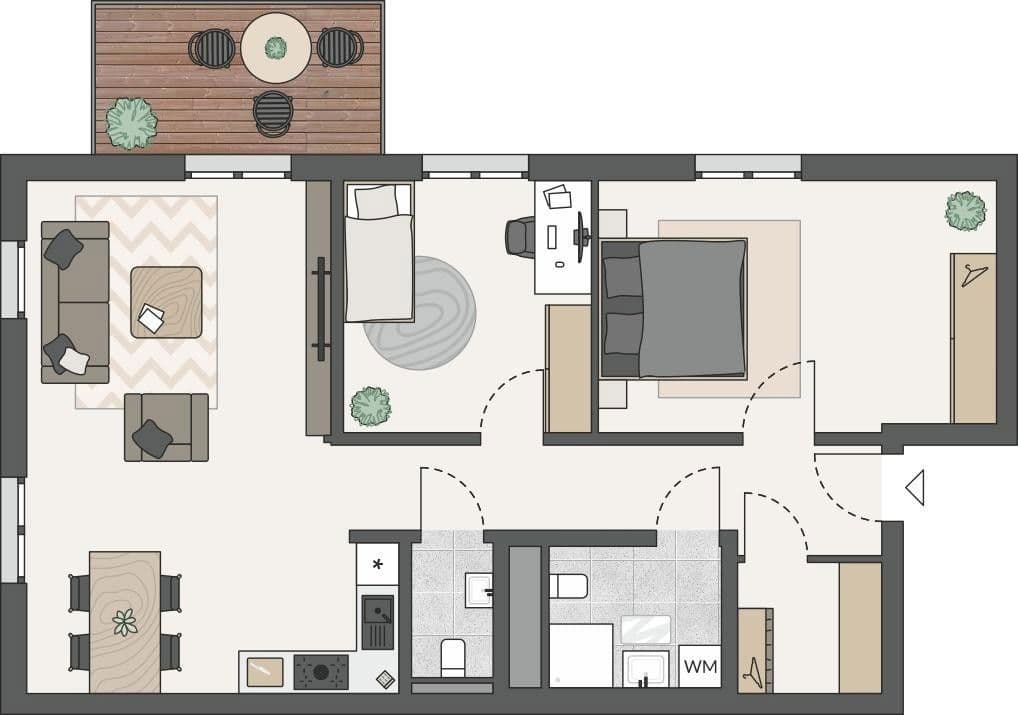 Prodej bytu 3+1 91 m², Obermühlenweg 1-11, Murrhardt, Bádensko-Württembersko Prodej bytu 3+1 91 m², Obermühlenweg 1-11, Murrhardt, Bádensko-Württembersko