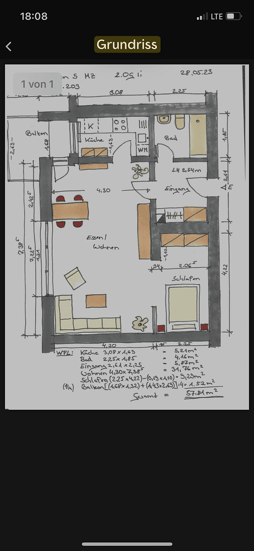 Pronájem bytu 1+kk 58 m², Walpodenstraße 5, Mainz, Porýní-Falc Pronájem bytu 1+kk 58 m², Walpodenstraße 5, Mainz, Porýní-Falc