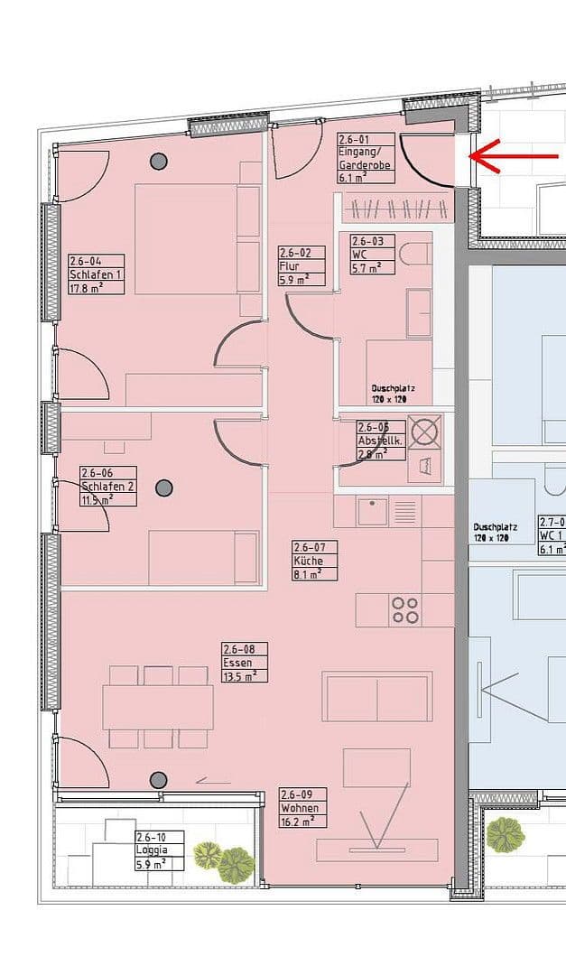 Pronájem bytu 3+kk 91 m², An der Alten Spinnerei 2A, Kolbermoor, Bavorsko Pronájem bytu 3+kk 91 m², An der Alten Spinnerei 2A, Kolbermoor, Bavorsko