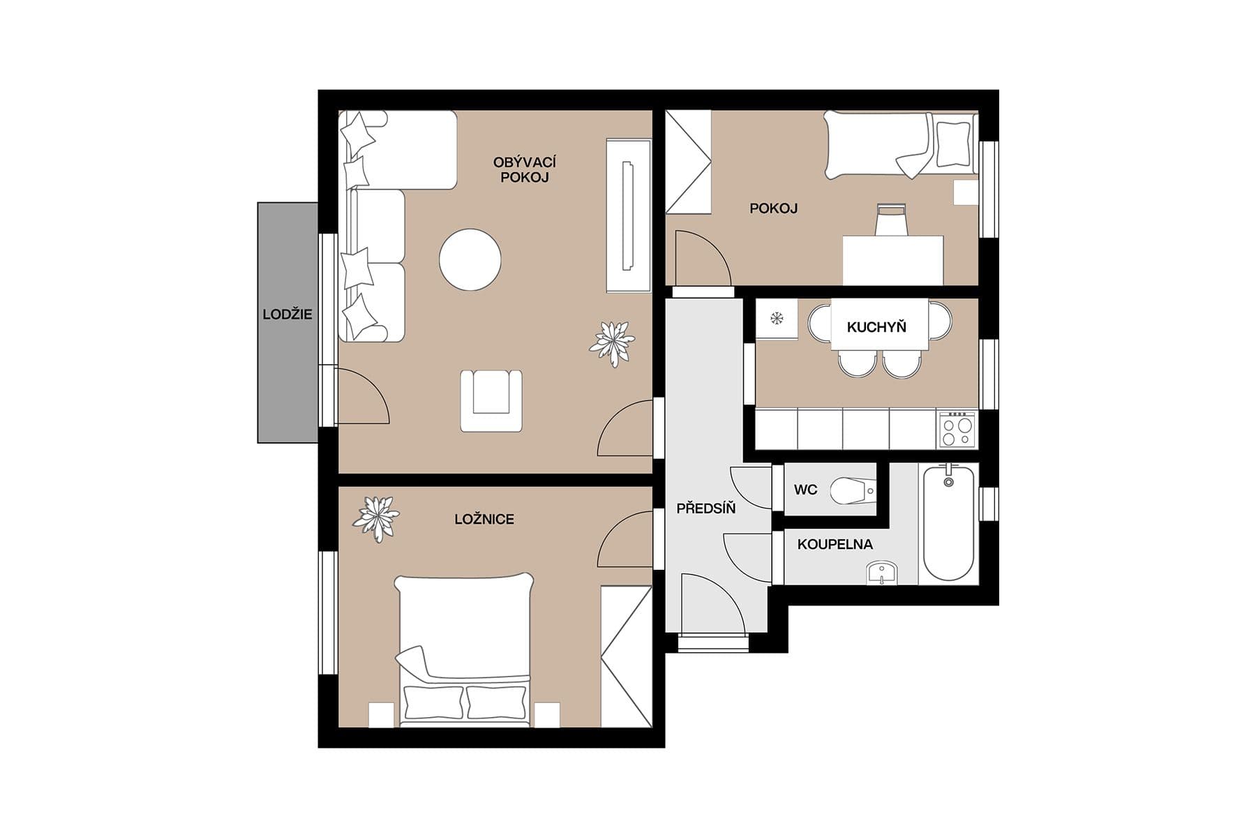 Prodej bytu 3+1 70 m², 1. máje, Uhlířské Janovice, Středočeský kraj Prodej bytu 3+1 70 m², 1. máje, Uhlířské Janovice, Středočeský kraj
