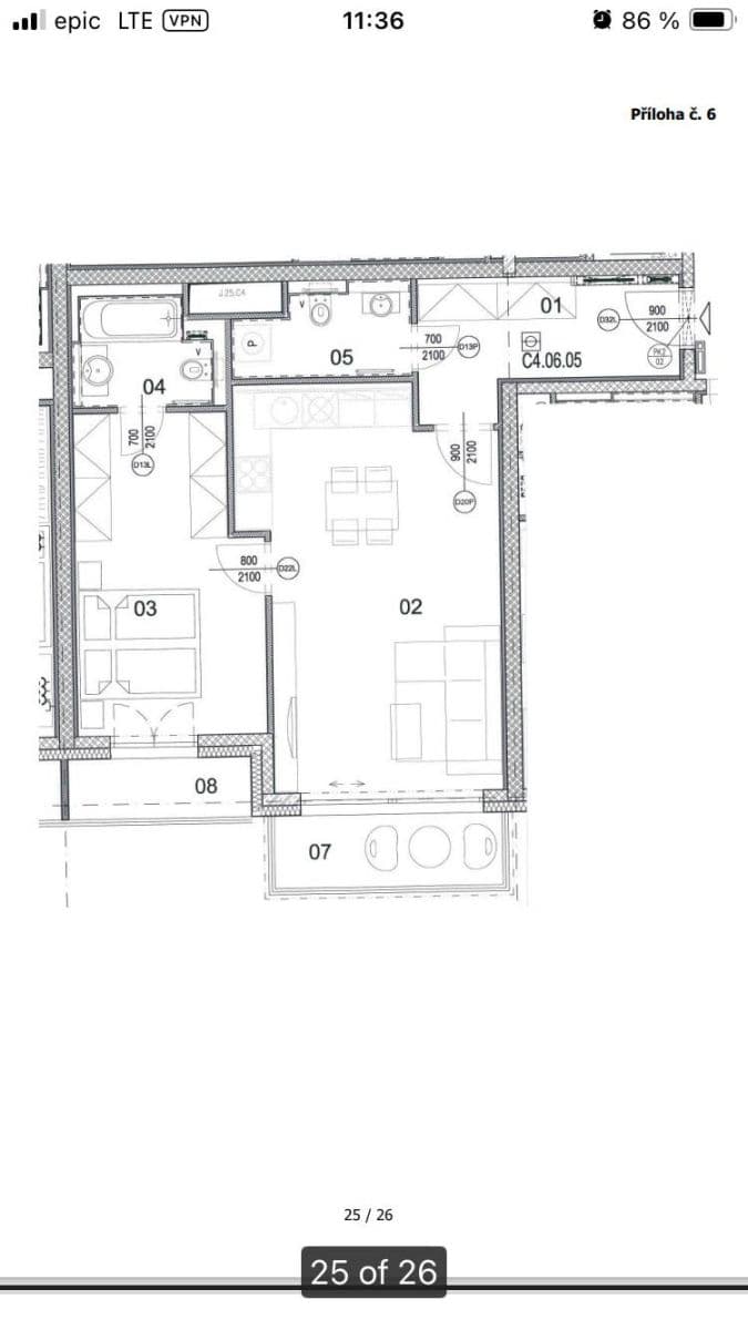 Pronájem bytu 2+kk 67 m², Čumpelíkova, Praha, Praha Pronájem bytu 2+kk 67 m², Čumpelíkova, Praha, Praha