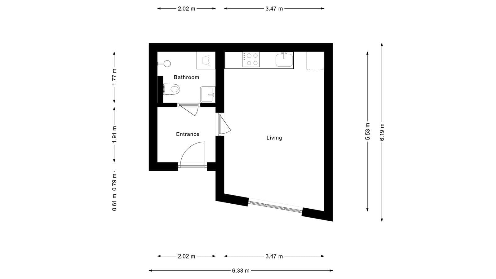 Pronájem bytu 1+kk 38 m², Bakalářská, Praha, Praha Pronájem bytu 1+kk 38 m², Bakalářská, Praha, Praha