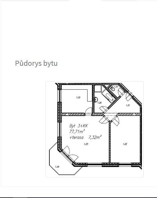 Pronájem bytu 3+kk 78 m², Velvarská, Horoměřice, Středočeský kraj Pronájem bytu 3+kk 78 m², Velvarská, Horoměřice, Středočeský kraj