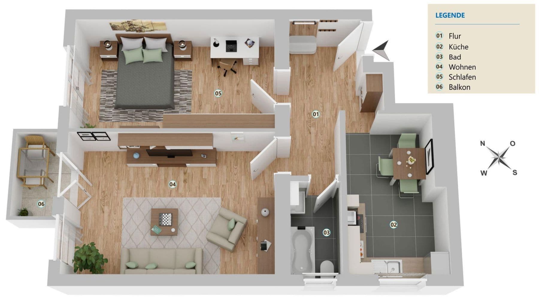Prodej bytu 2+1 64 m², Unter den Eichen 55, Berlin, Berlín Prodej bytu 2+1 64 m², Unter den Eichen 55, Berlin, Berlín