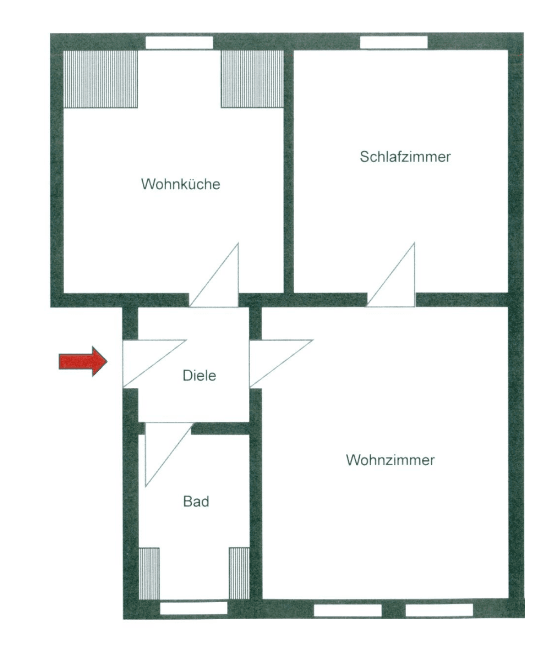 Pronájem bytu 2+1 56 m², Essen, Severní Porýní-Vestfálsko Pronájem bytu 2+1 56 m², Essen, Severní Porýní-Vestfálsko