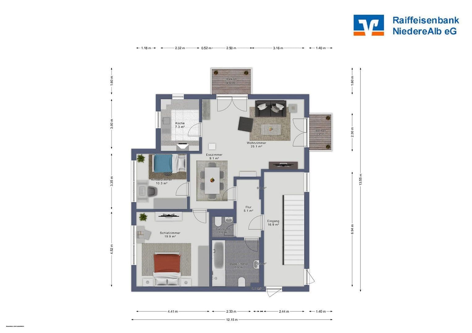Prodej bytu 3+1 83 m², Kreuzstraße 19, Dornstadt, Bádensko-Württembersko Prodej bytu 3+1 83 m², Kreuzstraße 19, Dornstadt, Bádensko-Württembersko