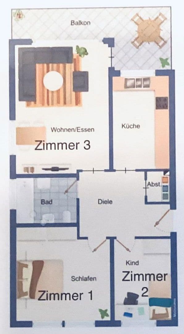 Pronájem bytu 1+1 9 m², Oldenburg, Dolní Sasko Pronájem bytu 1+1 9 m², Oldenburg, Dolní Sasko