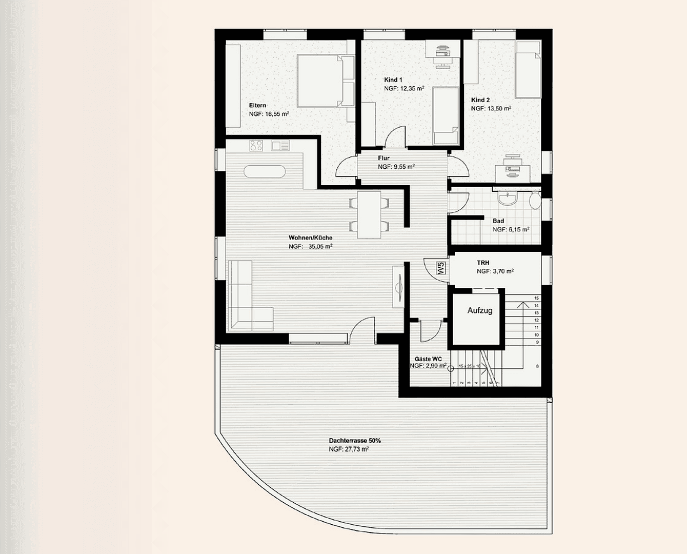 Prodej bytu 4+1 94 m², Friedrichstr. 12, Biebertal, Hessen Prodej bytu 4+1 94 m², Friedrichstr. 12, Biebertal, Hessen