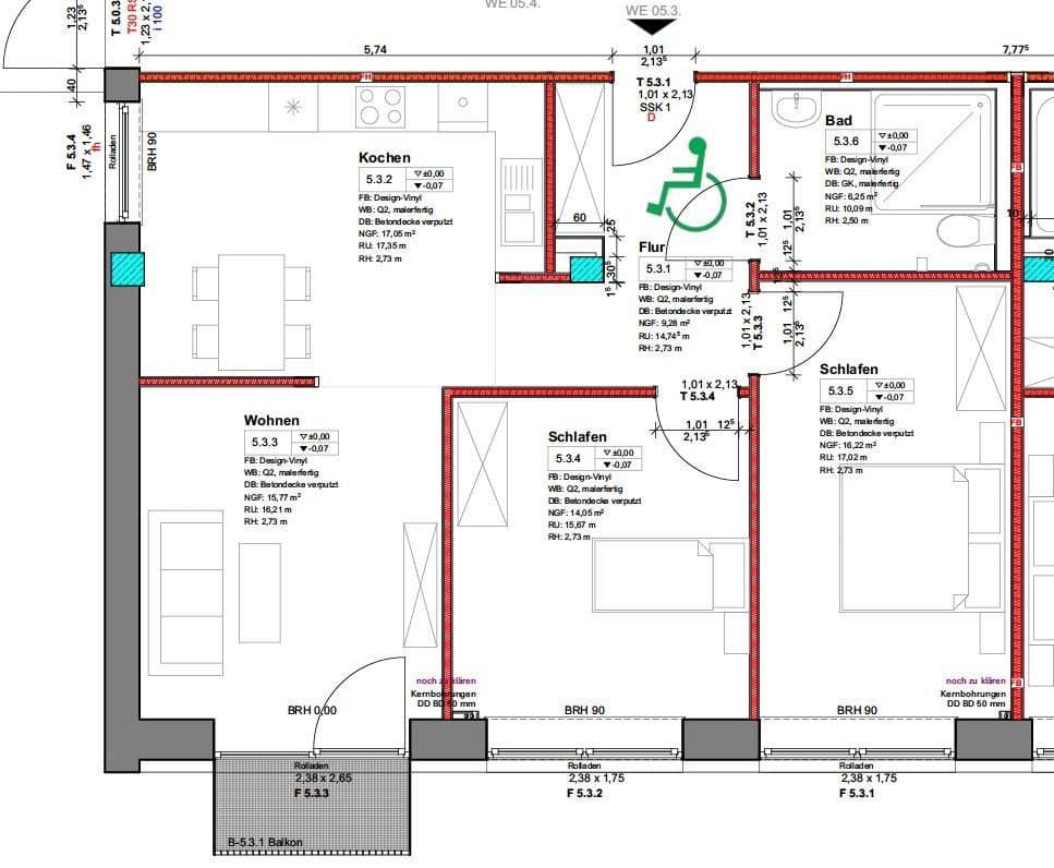 Pronájem bytu 3+1 81 m², Hof, Bavorsko Pronájem bytu 3+1 81 m², Hof, Bavorsko