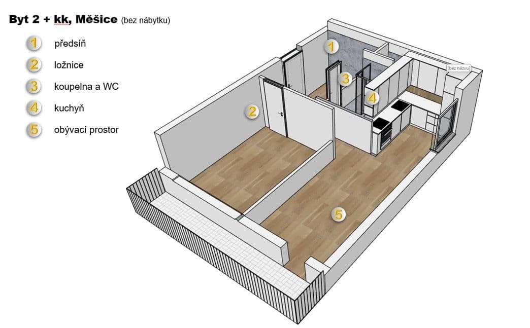 Prodej bytu 2+kk 58 m², 5. května, Měšice, Středočeský kraj Prodej bytu 2+kk 58 m², 5. května, Měšice, Středočeský kraj