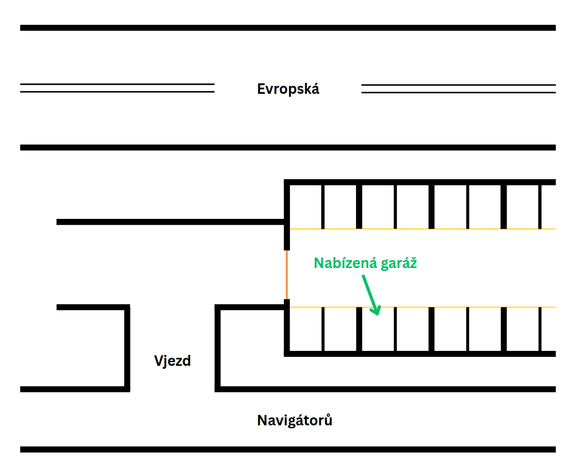 Pronájem garáže 18 m², Navigátorů, Praha, Praha Pronájem garáže 18 m², Navigátorů, Praha, Praha