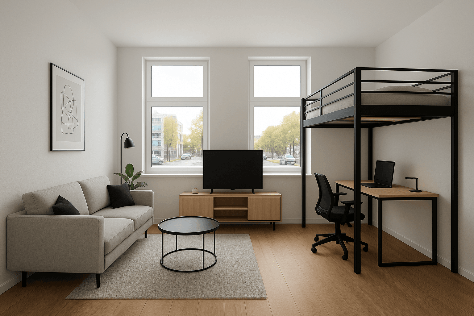 Pronájem bytu 1+1 39 m², Merseburger Str. 49, Halle Saale, Sasko-Anhaltsko Pronájem bytu 1+1 39 m², Merseburger Str. 49, Halle Saale, Sasko-Anhaltsko