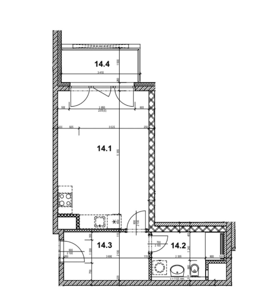Pronájem bytu 1+kk 38 m², Mantovská, Praha, Praha Pronájem bytu 1+kk 38 m², Mantovská, Praha, Praha