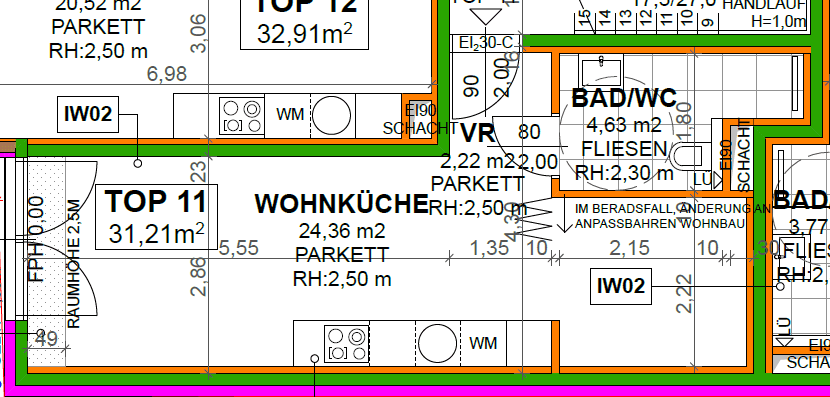 Pronájem bytu 1+1 32 m², Feldkellergasse 16, Wien, Wien Pronájem bytu 1+1 32 m², Feldkellergasse 16, Wien, Wien
