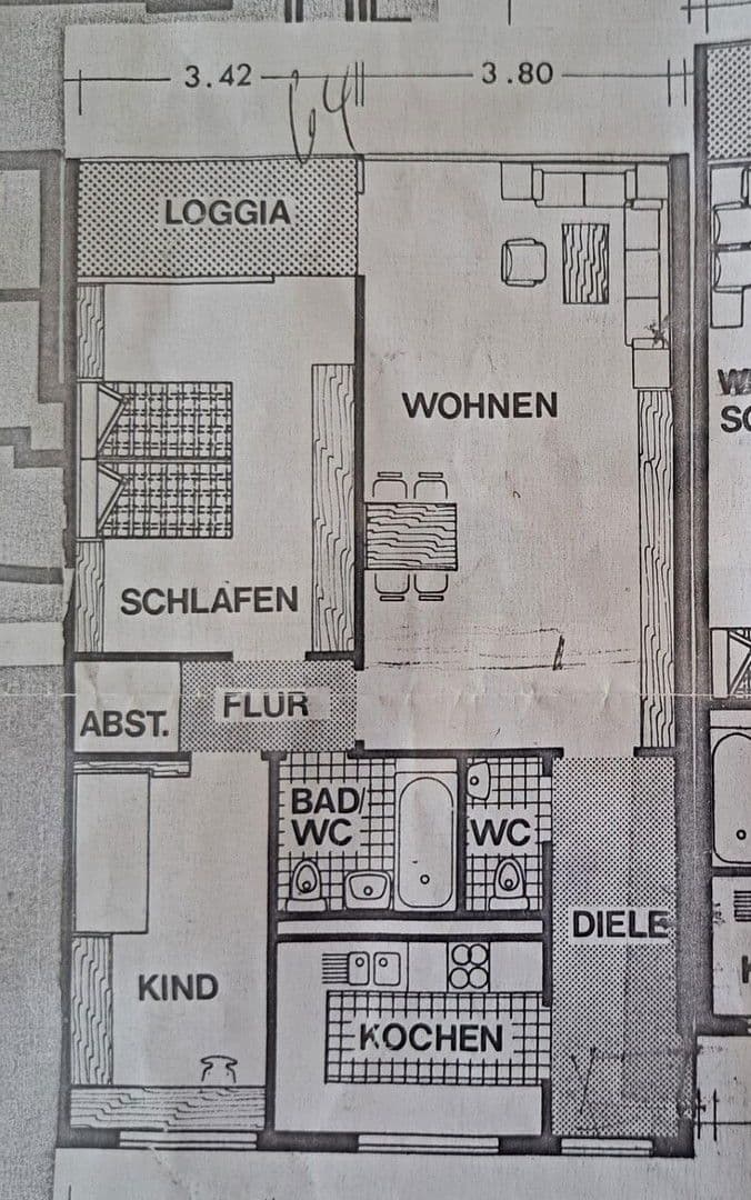Pronájem bytu 3+1 79 m², Wörth am Rhein, Porýní-Falc Pronájem bytu 3+1 79 m², Wörth am Rhein, Porýní-Falc