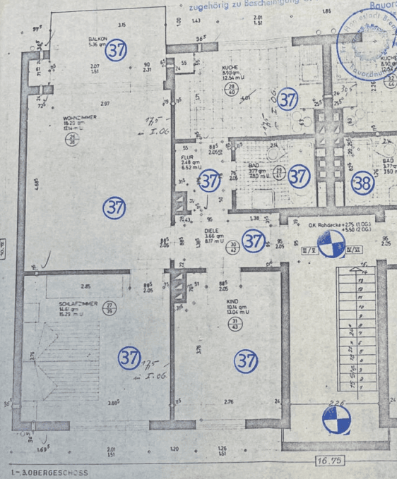 Prodej bytu 3+1 64 m², Rominter Straße 10, Bremen, Bremen Prodej bytu 3+1 64 m², Rominter Straße 10, Bremen, Bremen