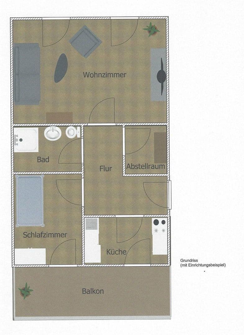 Pronájem bytu 2+1 46 m², Kellerberg 5, Limbach-Oberfrohna, Sasko Pronájem bytu 2+1 46 m², Kellerberg 5, Limbach-Oberfrohna, Sasko