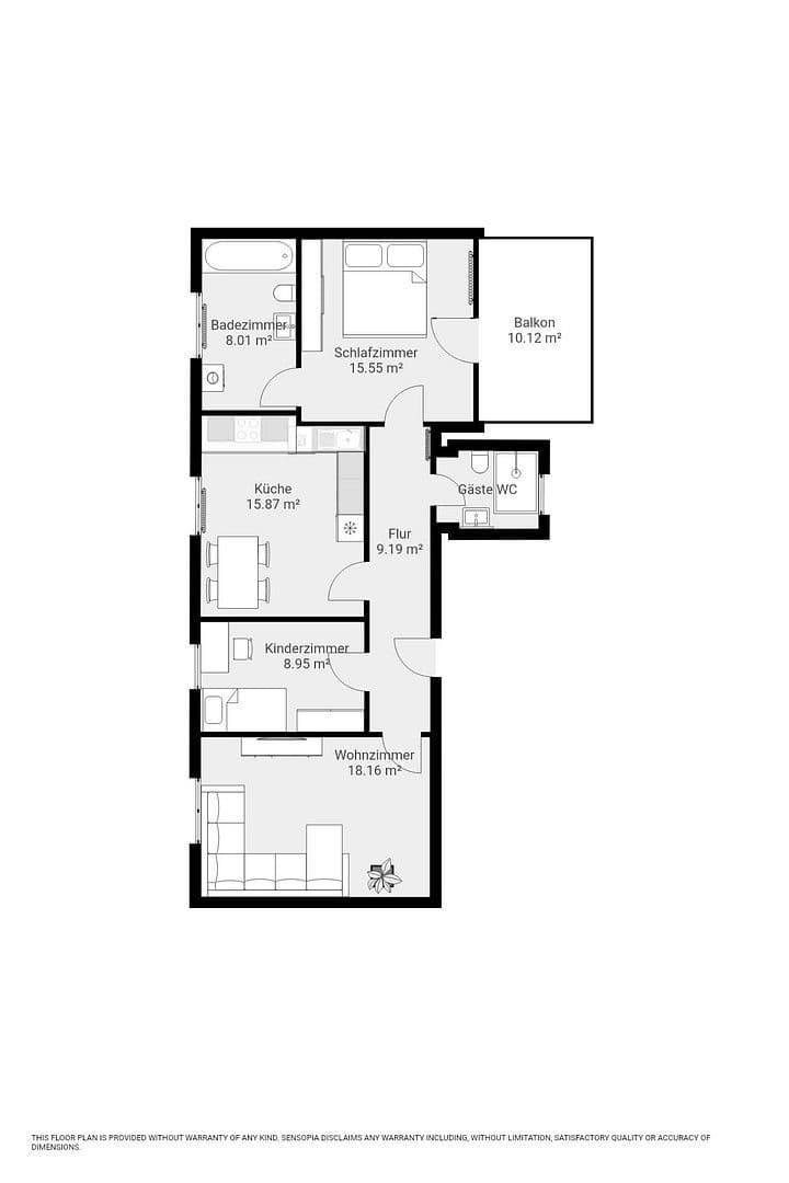 Pronájem bytu 3+kk 81 m², Feilbingert, Porýní-Falc Pronájem bytu 3+kk 81 m², Feilbingert, Porýní-Falc
