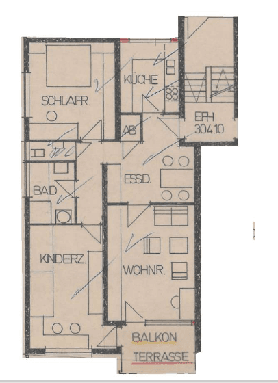 Pronájem bytu 3+kk 87 m², Backnang, Bádensko-Württembersko Pronájem bytu 3+kk 87 m², Backnang, Bádensko-Württembersko