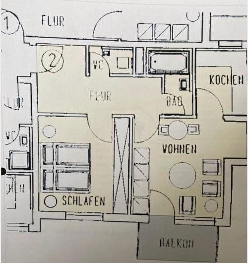 Pronájem bytu 2+1 50 m², Obere Strasse 10b, Glauchau, Sasko Pronájem bytu 2+1 50 m², Obere Strasse 10b, Glauchau, Sasko
