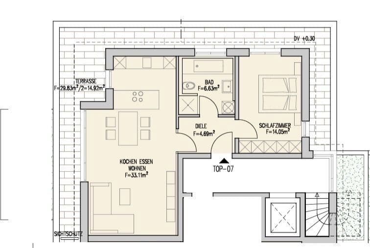 Pronájem bytu 2+1 73 m², Neufahrn, Bavorsko Pronájem bytu 2+1 73 m², Neufahrn, Bavorsko
