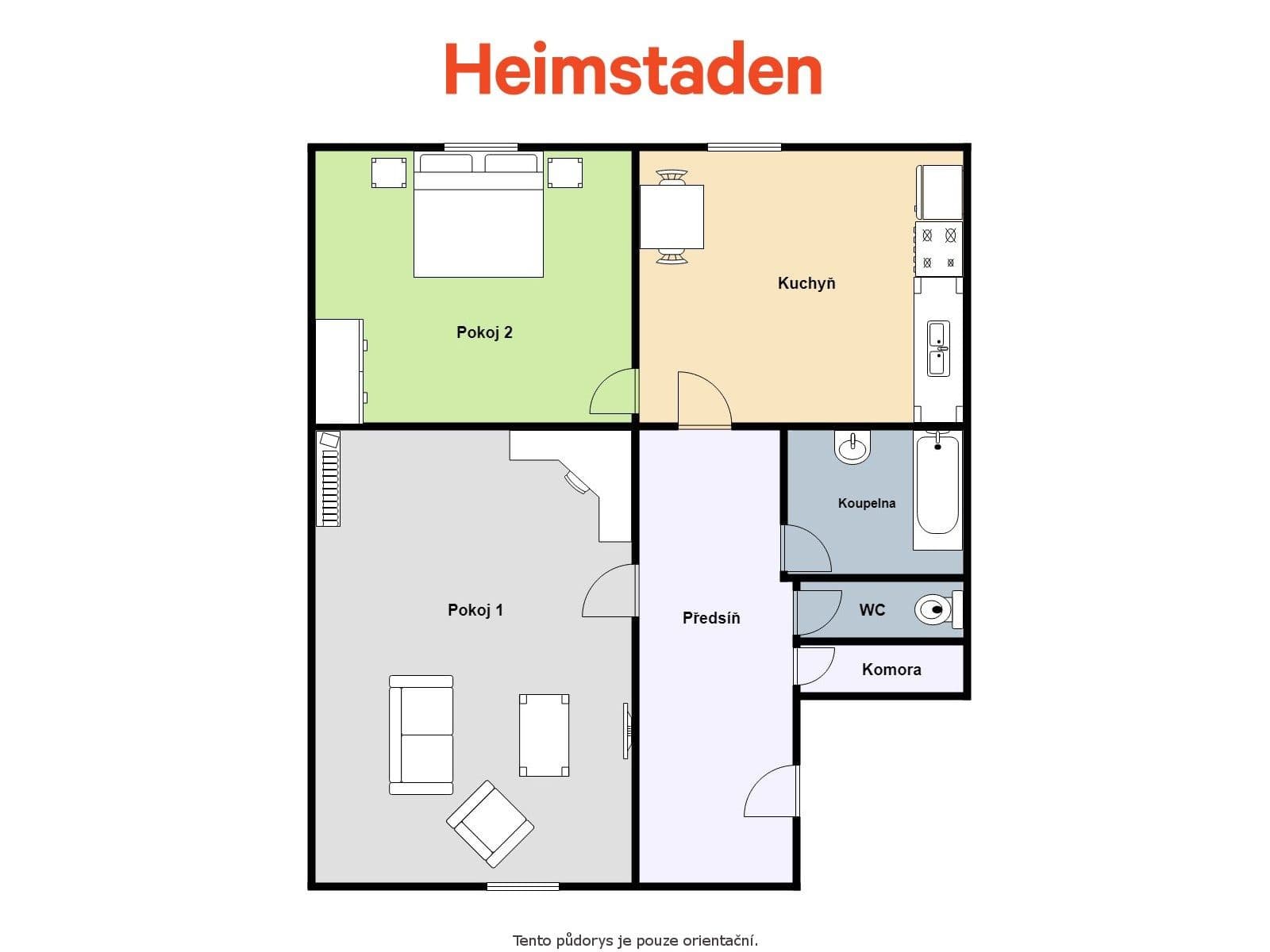 Pronájem bytu 2+1 54 m², Nedbalova, Ostrava, Moravskoslezský kraj Pronájem bytu 2+1 54 m², Nedbalova, Ostrava, Moravskoslezský kraj